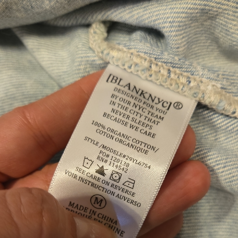 Blank NYC Light Blue Jean Jacket - Picture 5 of 6